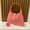 39cm Crescent Bag Flat Shoulder Half Moon Borse Donna Crossbody Underarm Shop Borse Borse Borsa Genuine Leahter Capacità Flap Tote 2 Letter Buckle Long Strap726274