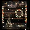 Christmas Decorations Christmas Decorations Elk Window Sticker Wall Stickers Decal Festival Atmosphere Dress Up Supplies Secorations Dhdoi