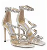 Summer China Luxury Sandals Leather Ballet Crystal smal band som omger dekoration Sm￥ fyrkantig t￥ Slim High Heels Elegant Women's Fashion Wedding Party