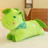 Sofa Cushion Rabbit Hair Green Horse Soft Cuddle Stuffed Doll Green Code Passage Sleep Companion Home Decoration Gift J220729