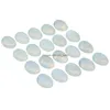Loose Gemstones Opalite Oval Flat Back Gemstone Cabochons Healing Chakra Crystal Stone Opal Bead Cab Ers No Hole For Jewelry Craft M Dhkif