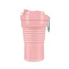 Ice Cream Tools Large capacity silicone folding cup 750ml coffee home water portable telescopic travel mug 221124