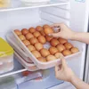 Storage Bottles 30 Grids Plastic Egg Containers Box Refrigerator Organizer Drawer Fresh-keeping Case Holder Tray Kitchen Accessories