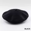 Boinas de boina de boina lisão de gorro de gorro de estilo francês garotas lã de lã quente inverno femme chapéus de caps de rua moda