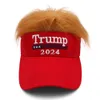 New Donald Trump 2024 Cap USA Baseball Caps Wig Snapback 회장 모자 3D 자수 도매의 상단