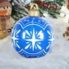 Christmas Decorations 60CM Outdoor Inflatable Decorated Ball Made PVC Giant Big Large s Tree Decoration Toy 221123