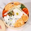 Party Supplies Scented Soap Rose Artificial Fragrant Petals Flower Round Shaped Gift Box Wedding Decor Valentine Day Gift for Girlfriend