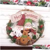 Decora￧￵es de Natal Decora￧￵es de Natal Vime Garland Tree Pingente Snowman Muppet Doll Wreath Shop Shop Shop Shop Withm Charm Drop DHS9K