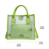 Duffel Bags Moda PVC Jelly Bag Women Women Small Transparent Bolsa Summer Cruzbody Messenger de ombro transparente para meninas