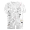 Hommes T-shirts Designer Italie Style Marque Chemise Hommes Blanc Mode T-shirt Hommes Casual O-cou Pour Tops T-shirt Homme Chemise