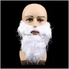 Decorações de Natal Decorações de Natal Desempenho de festa Props Santa Claus White Beard Braws