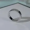 Paar Ringe Luxurys Designer Band Ringe Mode Männer Frauen Titan Stahl Gravierte Buchstaben Muster Liebhaber Schmuck Schmalen Ring Größe 5-11