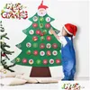 Décorations De Noël Décorations De Noël Creative Bricolage Feutre Calendrier Pendentif Xmas Countdown Navidad Natal Année 2023 Drop Delivery Dh6X1