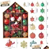 Décoration de fête Décoration de fête 70pcs Ornements de boule de Noël Ensemble de pendentifs suspendus pour arbre de Noël Décorations pour la maison Cadeaux de l'année 2023 Dro Dh5PL