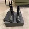 Martin novo estilo britânico preto versátil sola grossa motocicleta botas curtas femininas ins moda