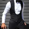 Hommes costumes Blazers noir hommes gilet pour mariage marié smoking coupe ajustée gilet couleur unie mâle Fashoin manteau vêtements 221123