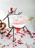 Kieliszki do wina moda Rush Iron Shelf Deer Derm Champagne Flutes Coupe Cone Muller Martini Wine Kieliszek Wedding Party Party Molecular Cocktail Puchar 221124