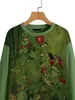 Kvinnors hoodies tr￶jor avslappnad vintage blommig tryck l￥ng￤rmad tr￶ja green street tracksuit pullover streetwear unisex mode kvalitet topp 221124