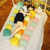 120cmカラフルなカトゥーンキャタピラーウサギ恐竜cken cuddleポップソフト快適な昆虫クッションコットンソファクッションキッズギフトJ220729