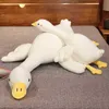 50150Cm Giant Simulation Duck Cuddle Cuddly Long Cushion Soft Stuffed Giant Goose Cuddly Bear Swan Pop For kid Birthday Gift J220729