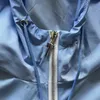 Ice Blue Trapstar Zipper Drawstring Windbreaker Jaqueta com Capuz Masculino Feminino Alta Qualidade Patchwork Bordado Casaco Com Capuz Pulôver