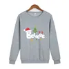 Sweats à capuche pour femmes Sweatshirts Joyeux Noël Sweat-shirt décontracté pour femme personnalisé Chemise personnalisée Motif ou texte que vous voulez 221124