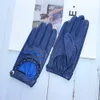 Fem fingrar handskar kvinnor mode ihåliga andningsbara högkvalitet getskinn äkta läder utomhus cykling färgglada handskar våren an6293587
