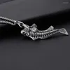 Pendant Necklaces Stainless Steel Men 's Jewelry Retro Titanium Fish