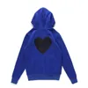 Sweats à capuche pour hommes Sweatshirts 23s Designer Play Commes Jumpers Des Garcons Lettre Broderie Pull à manches longues Femmes Red Heart Loose Sweater 11