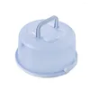 Storage Bottles Portable Cake Box Round Birthday Wedding Container Holder Cupcake Dessert Fruit Carrier