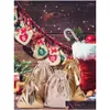 クリスマスの装飾クリスマス装飾DIYアドベントカレンダーセット部屋の装飾用のパーティー用品ゴールドスターギフトバッグキャンディードロップデリDH7M8