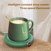 Other Kitchen Dining Bar Smart Cup Warm Heating Pad USB Timing 5V Constant Temperature Coaster 3 Gear Digital Display Heater Coffee Milk Tea Coaster 221124