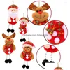 Juldekorationer Juldekorationer Häng Decoration / Snowman Tree Hanging Ornaments Gift Santa Claus Elk Reindeer Toy Doll Dhail