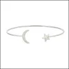 Con cuentas 10 Unid / set Moda Mujer Estrella Luna Amor Corazón Cadena de cristal Brazalete Pulsera Amistad Joyería hecha a mano Entrega de la gota B Dhgarden Dhso9