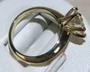 YANHUI tem anel de ouro amarelo sólido puro 18 K RGP solitário redondo de luxo 8 mm 2,0 ct Lab Diamond anéis de casamento para mulheres ZSR169 X220214