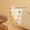 Bracelets de cheville en pierre violette pour femmes, bijoux à la mode, Style bohémien, plage d'été, pendentif pompon, chaîne de pied, couleur or argent, 1 pièce