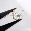 Charms Est Arrival Crystal Charm Pendant Copper Metal Rose Gold Color 12 Birthstone Rhinestones Round For Necklace Bracelet Diy Jewe Dhah5
