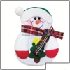 Christmas Decorations Christmas Decorations Santa Claus Knifes Forks Bag Sierware Holders Pockets Pouch Snowman Elk Xmas Party Decor Dhbeg