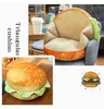 Creative 1Pc Beautiful Simulation Plush Food Bread Toast Hamburger Pillow Stuffed Food Toys Home Sofa Floor Pillow J220729