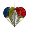 Kerstdecoraties Kerstdecoraties Mtisided Heart Colourf ornamenten Suncatcher Regenboog Maker Raam Hanging Ornament Sun Ca DHQ5Q