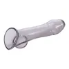 Sex Toy Massager Silicone Reusable Penis Sleeves Cock Rings Dick Extender Extension Toys for Men Delayed Ejaculation Male Dildo