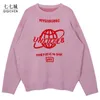 Men's Sweaters Street Women Earth Letter Harajuku Kniting Tops Loose Warm Pullover Autumn Winter Japanese Girl 221124