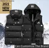 New Mens 2022 Vests Style Men Women Freestyle Feather Down Cotton Winter Fashion Vest Body Warmer Advanced Waterproof Fabric Size L-8XL