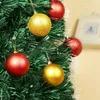 Juldekorationer 24 st 3cm tr￤ddekor Ball Bauble Gold Silver Plastic Hanging Ornaments for Home Year Navidad 221123