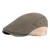 Berets katoen lente zomer mode solide kleur patchwork sboy caps plat piek cap mannen en vrouwen schilder baret hoeden 10