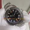 6 couleurs avec boîte de bracelet montres hommes 43,5 mm 600m cadran noir Céramique Cérame 007 Sport Bracelet en acier inoxydable Men.8900 Mouvement automatique montre