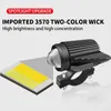 Two Color Motorcycle LED Auxiliary Headlight Spotlight Lamp Work Lights Driving Light Fog Lamp with Switch White Yellow 12V