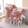 Kawaii 1pc super doux animaux debout poupées de porc enfants soutenir jouets mignon belle maison canapé coussin pour enfants anniversaire cadeau de Noël J220729