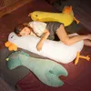 70100Cm Beautiful Duck Goose Dinosaur Plush Toy Cute Animals Long Pillow Stuffed Soft Sleeping Pillow For ldren kids Gift J220729