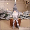 Juldekorationer Juldekorationer Forest Old Man Minll Tree Hanger Pendant Xmas Ornaments for Home Toy Kids Year Gifts Dro Dhgio